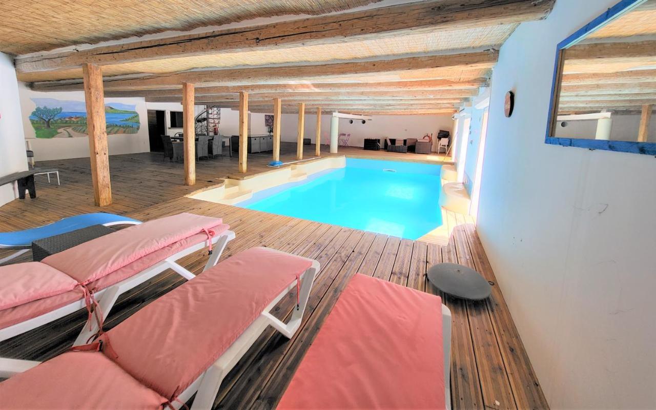 Maison 3 Chambres Avec Piscine Couverte Lespignan 외부 사진